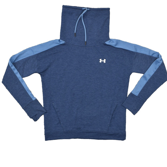 Under Armour Women's Size S Pullover Sweater Loose Blue Long Sleeve Polyester - Picture 1 of 8